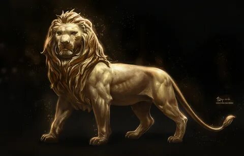 Gold lion