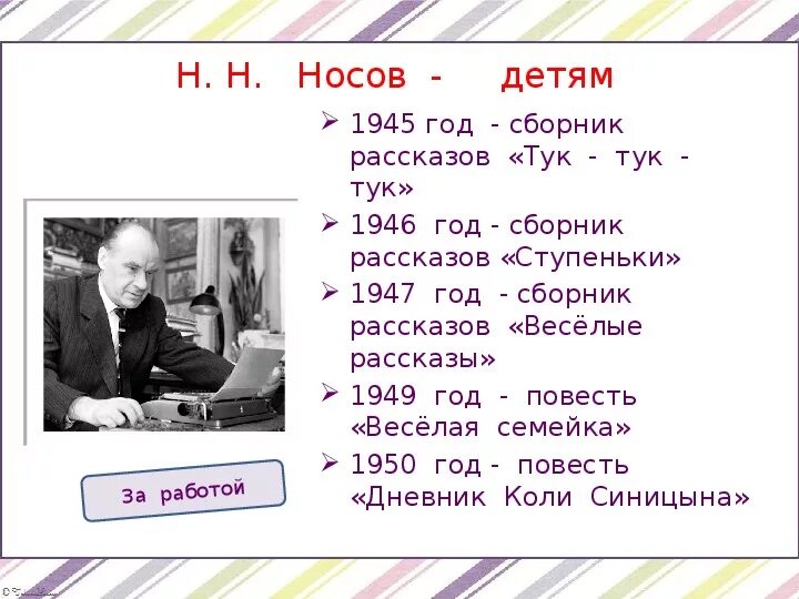 Н носов федина задача презентация