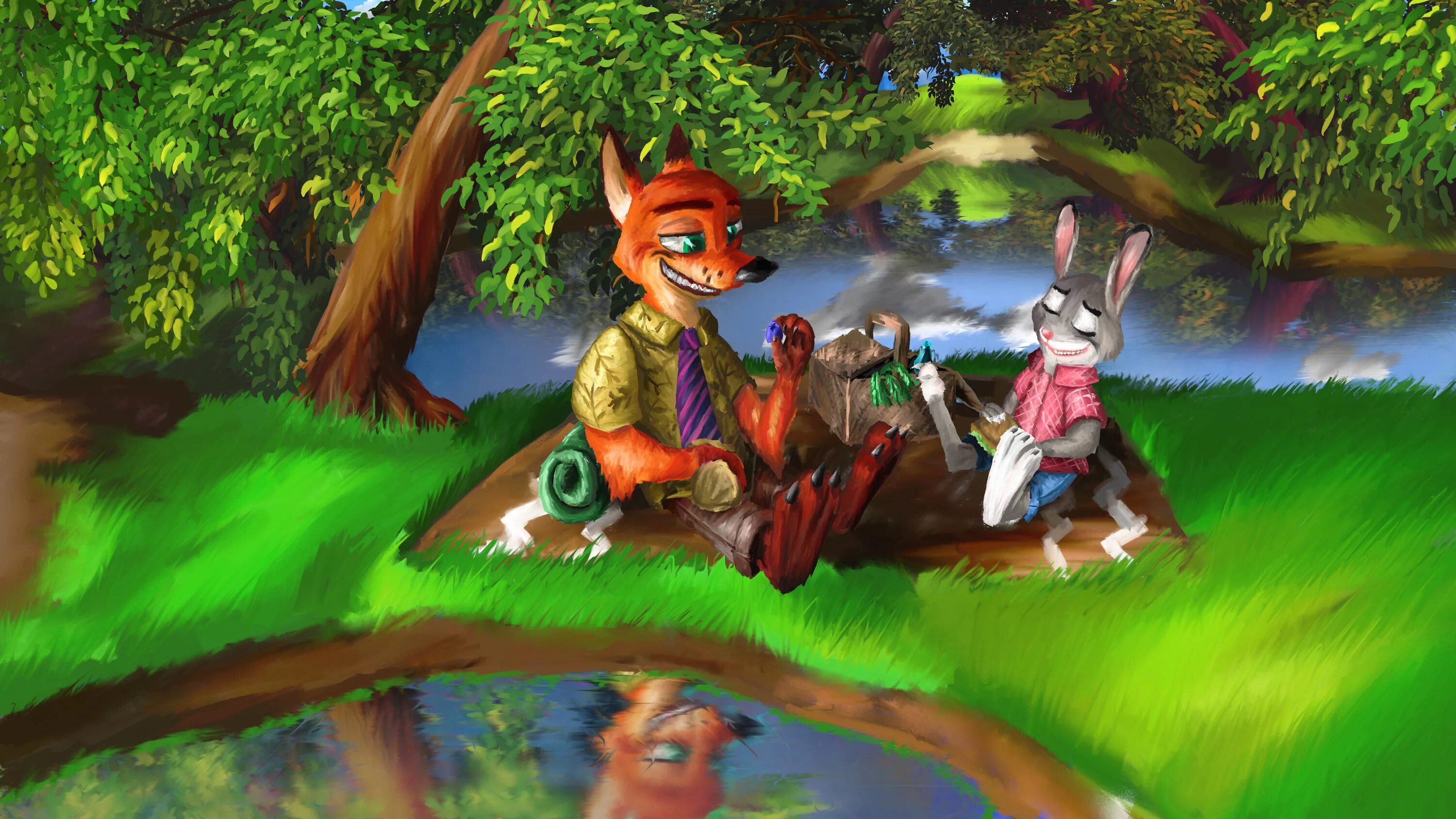 Judy and nick by gasprheart full. Зверополис ник Уайлд. Ник и Джуди в лесу. Джуди Хопс +18.