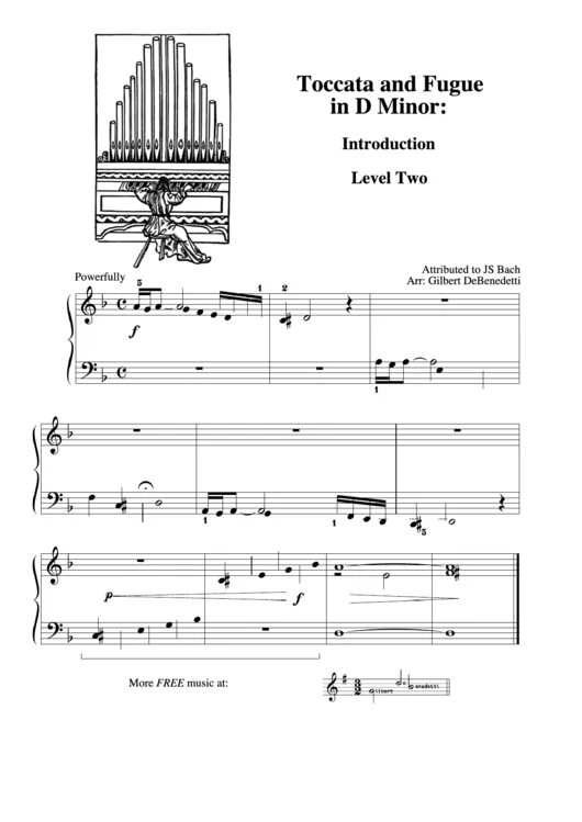 Toccata and fugue in minor