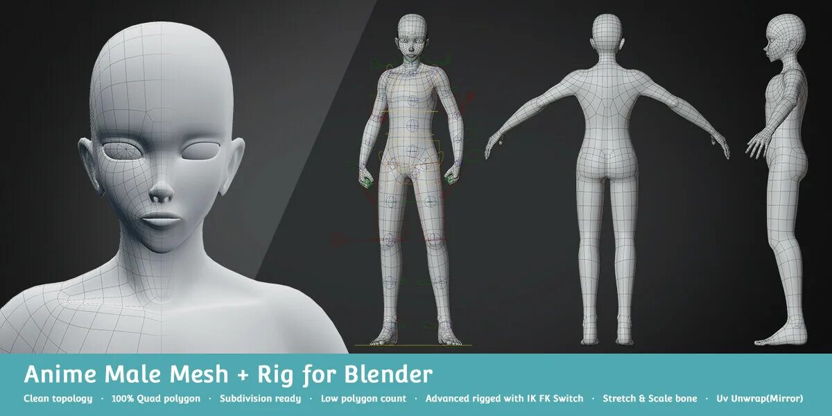Mesh animation. Base mesh. mesh topology.