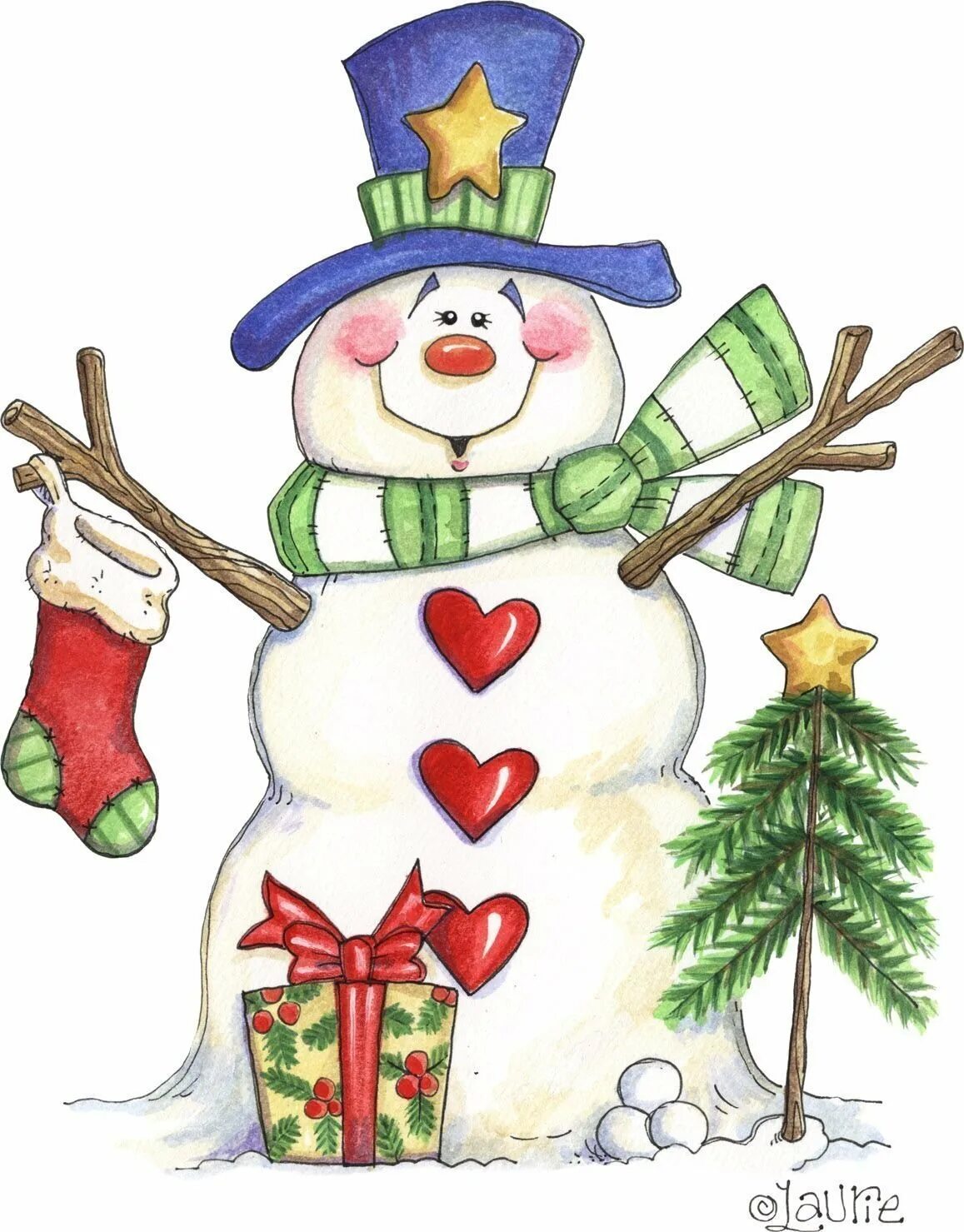 Что нарисовать новогоднее. Новогодние рисунки. Снеговик рисунок на новый год. Красивый Снеговик рисунок. Рисунок по новогодней тематике.