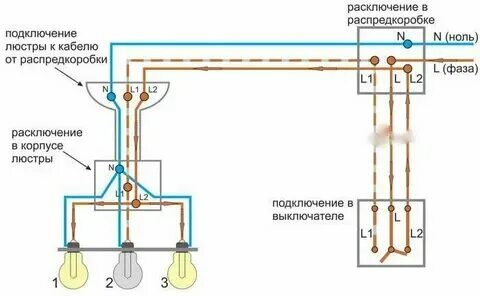 Светильник с 2 выключателями. Светильник с 2 выключателями