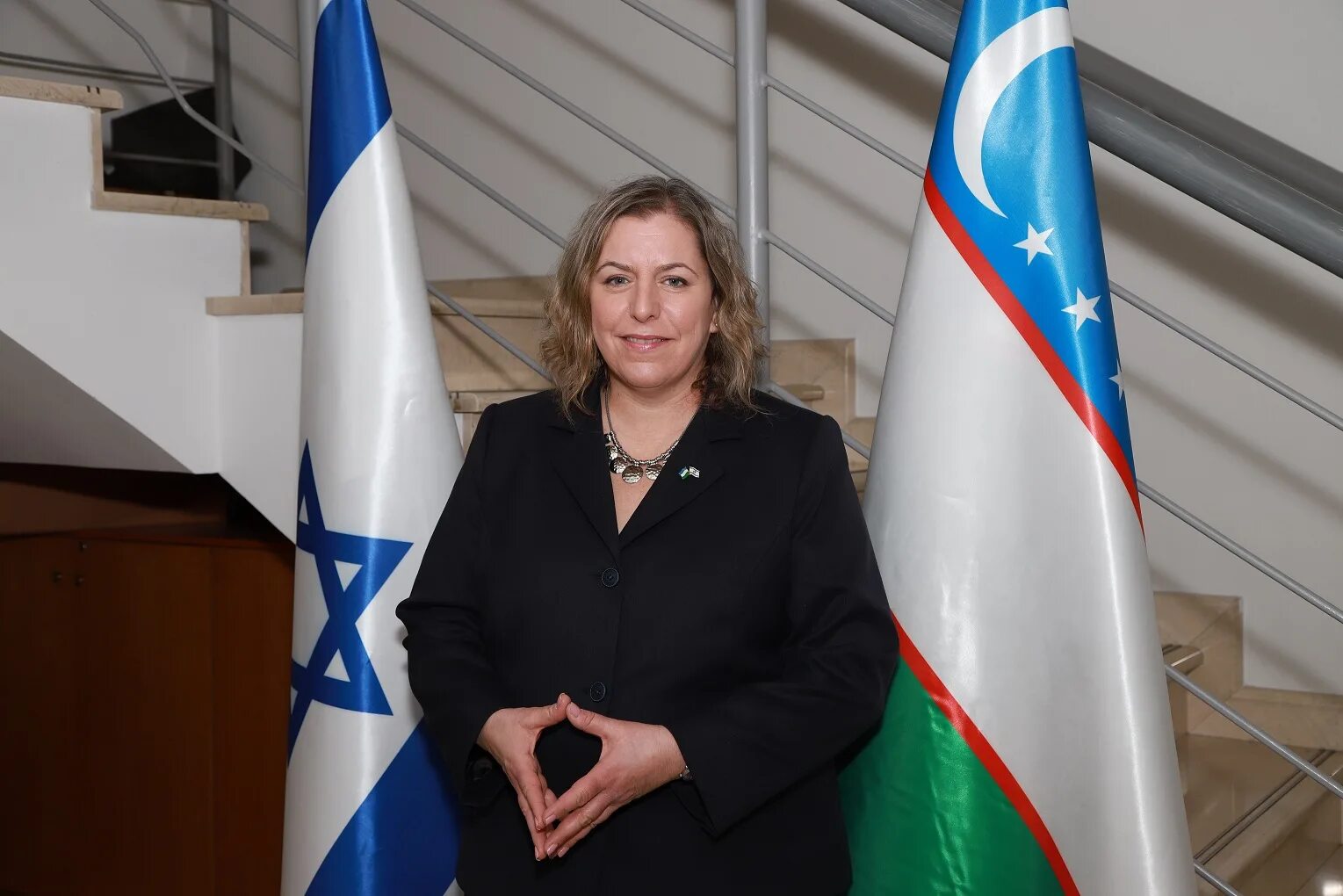Зехавит Бен-Хиллель. Посол Узбекистана в Израиле. Дорис посол Израиля.