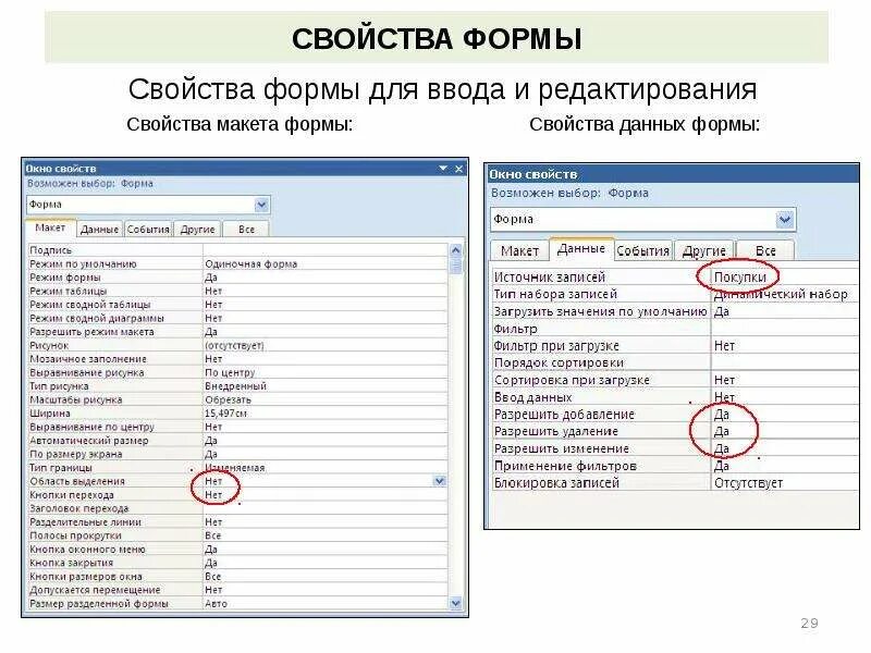 Назначение формы виды форм. Свойство источник записей формы?. свойства формы. формы свойства форм. управляющая форма назначение свойство источник записей формы.