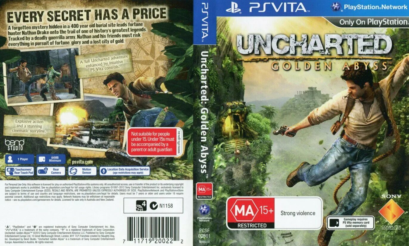 Куплю готовую игру. Uncharted PS Vita обложка. PSP Vita анчартед.