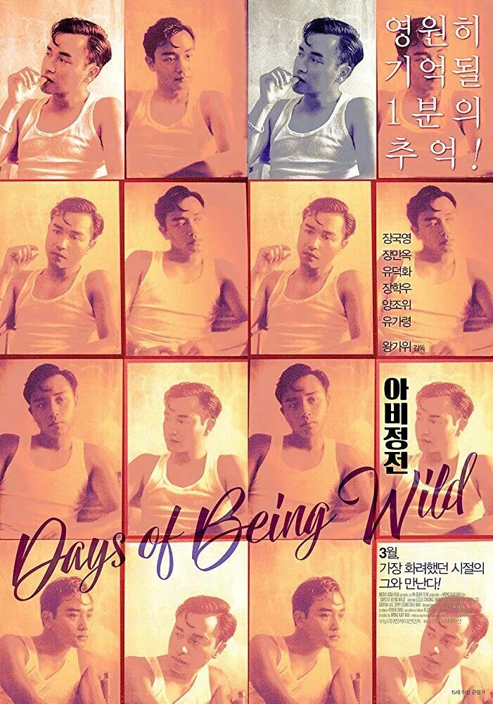 Дикие дни (Days of being Wild,) 1990. Дикие дни Постер. Days of being Wild 1990 poster. Скандал одного дня Постер. Дикие дни 1990