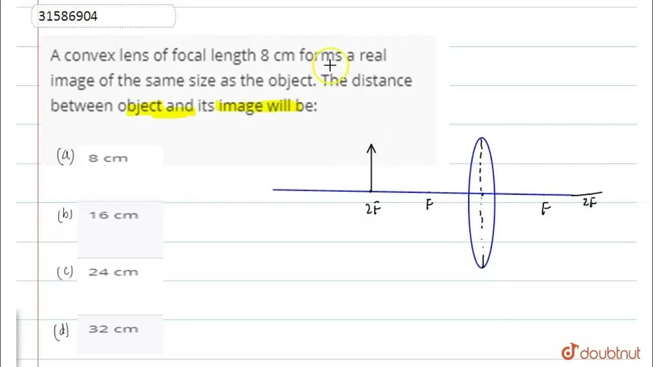 Convex Lens Focal length and image. 2.5Cm Focal length. 2 Convex Lens that too close Focal length. Fig 8.1 shows converging Lens and an object. Object length