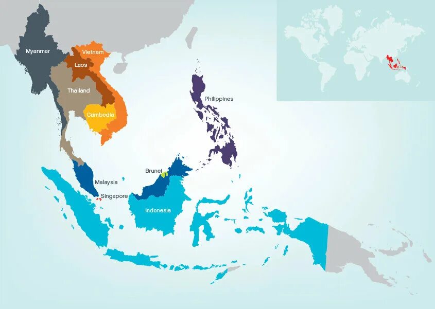 Асеан на карте. Ассоциация государств Юго-Восточной Азии на карте. Ассоциация государств Юго-Восточной Азии (АСЕАН) на карте. Страны АСЕАН на карте.