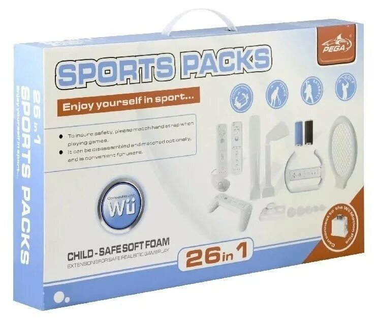 Комплект спорт 1. Набор 58 в 1 Double Sport Packs (Wii) для Nintendo Wii. Wii Sports комплект.