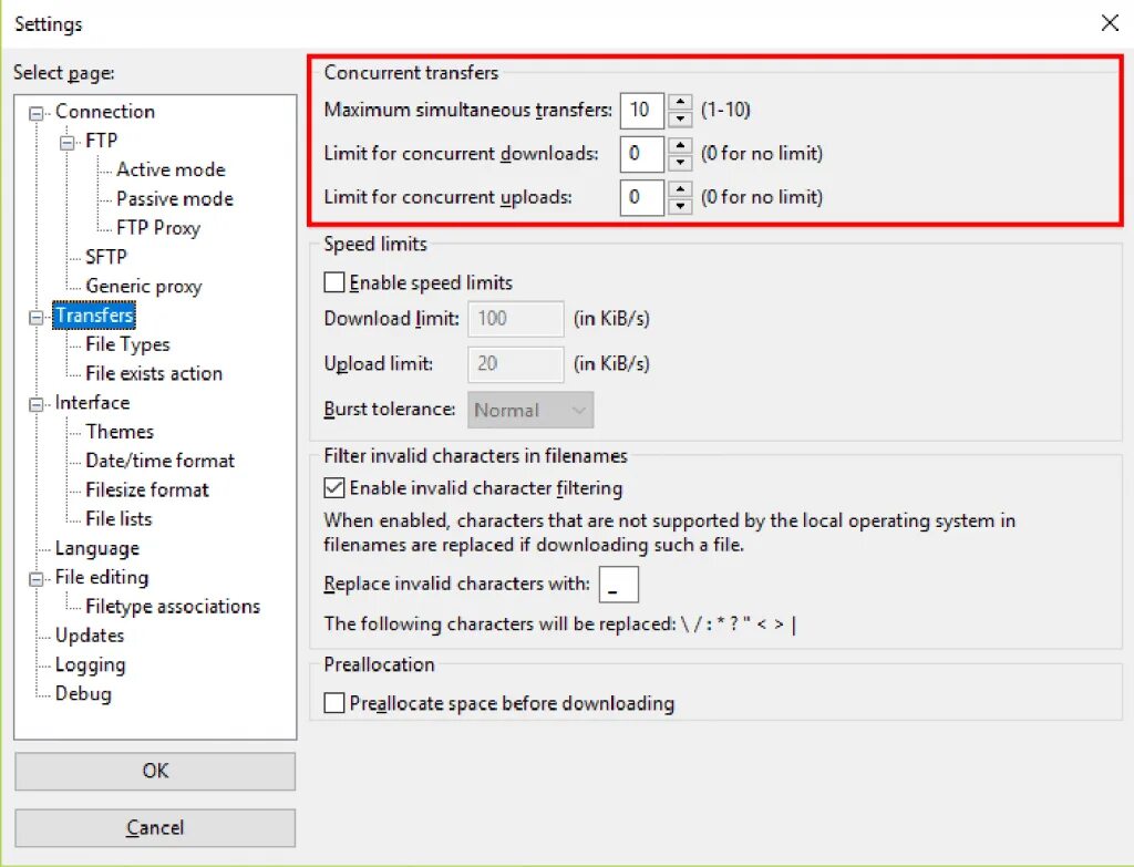 Contains invalid characters. FTP – FILEZILLA ограничение скорости. Edit file Type в Actions. Normal Mode. Invalid character.