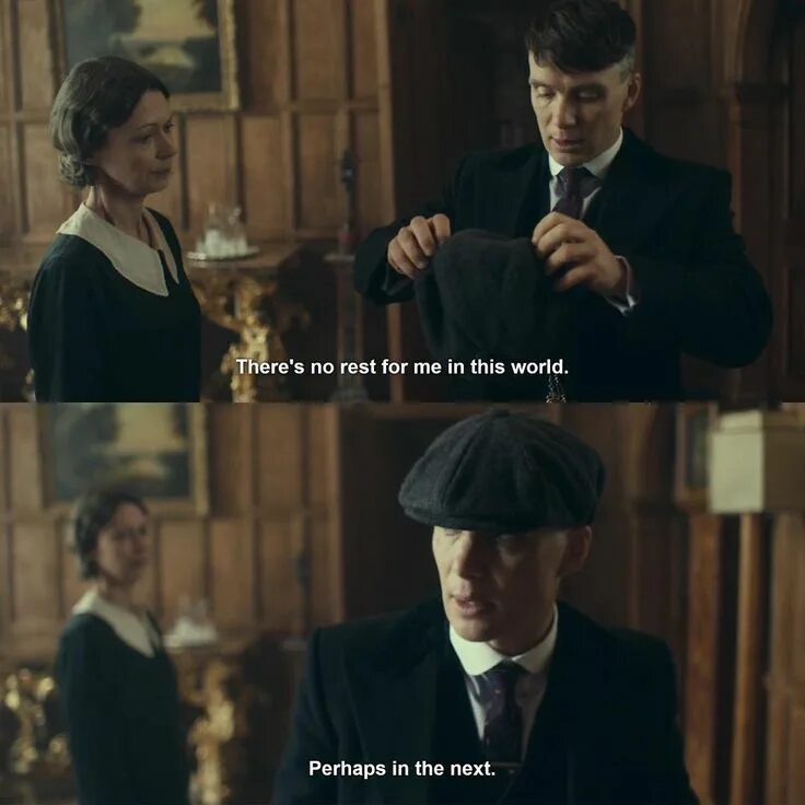 There is no thread. There is a woman peaky blinders.