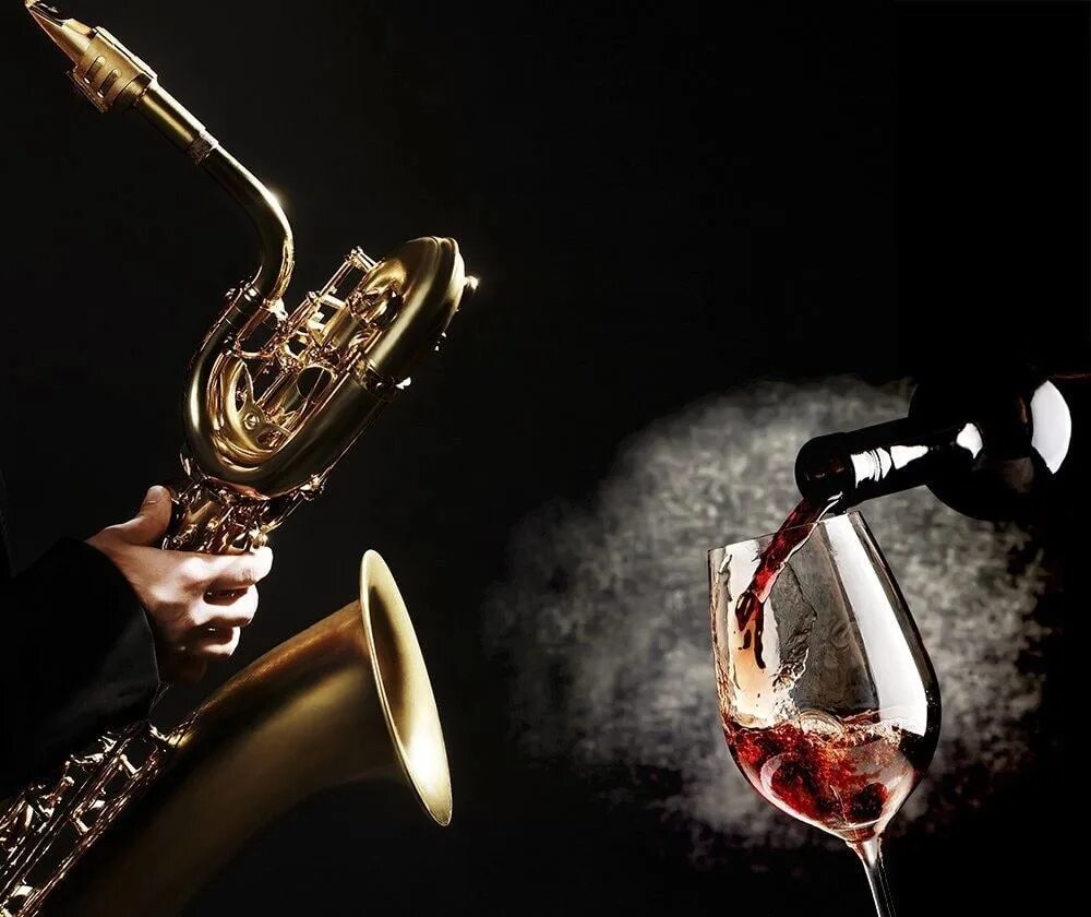 Саксофон и вино. Джаз и вино. Вечер джаза. Джаз Эстетика. Приятный саксофон