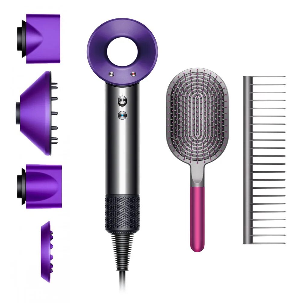 Фен дайсон как пользоваться. Дайсон фен с насадками. фен dyson supersonic насадки. dyson supersonic 5 насадок. фен дайсон 2025.