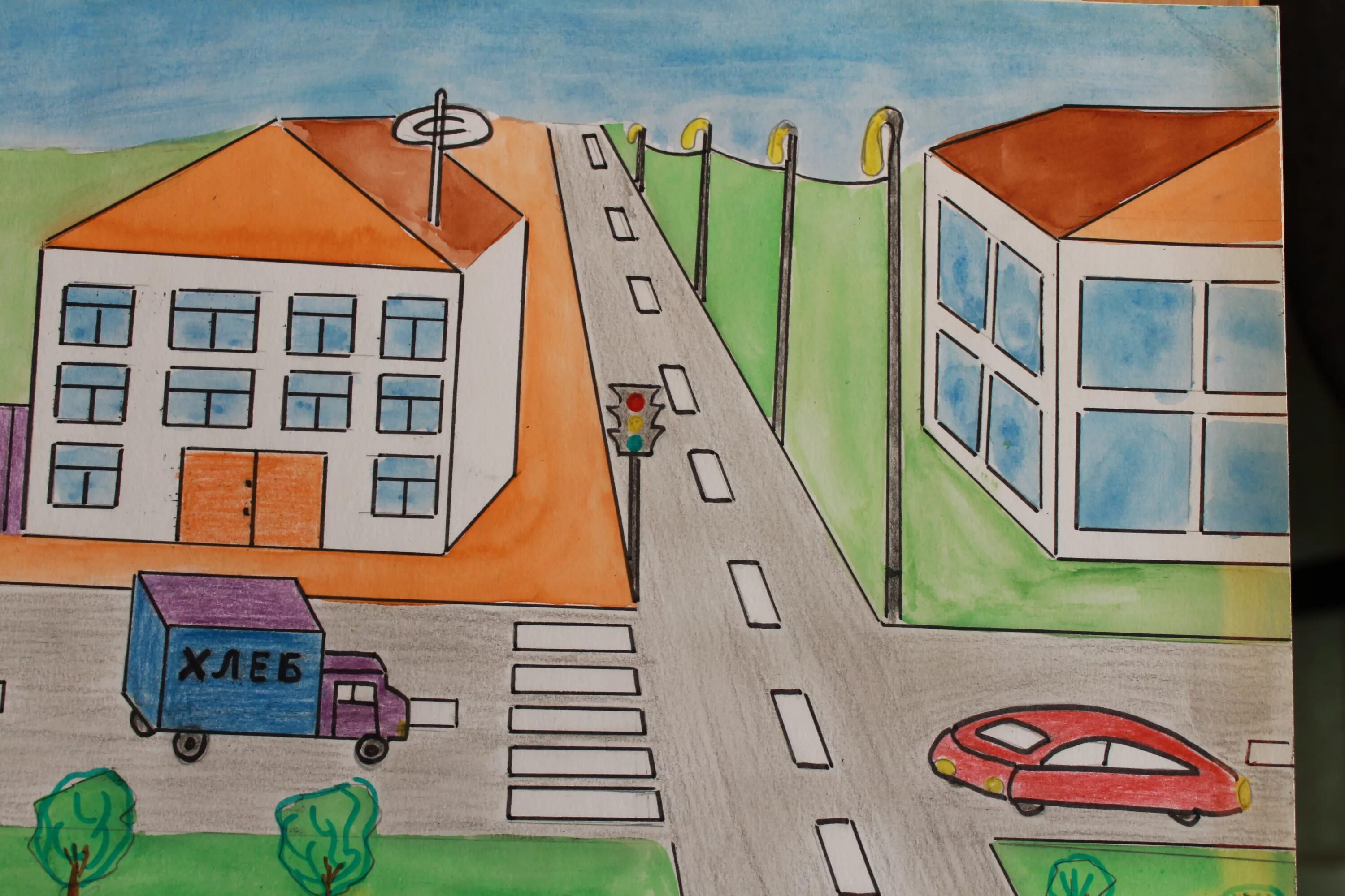 Третий класс дорог. Рисунок на тему ПДД. Рисунок на тему город. Безопасная дорога в школу рисунки. ПДД рисунки для детей в школу.