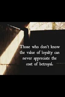 Be loyal to the one who is
