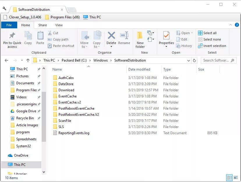 Win download files как найти. Удаление кеша с компьютера windows 10. С:\windows\softwaredistribution\download. Папки в папке windows. Software distribution.