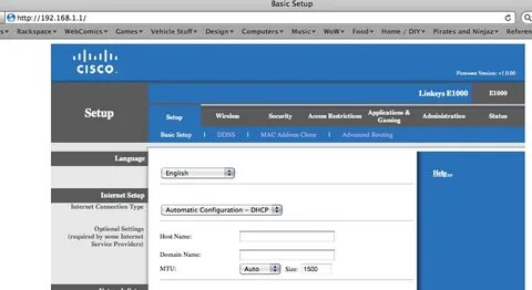 Базовая настройка маршрутизатора cisco