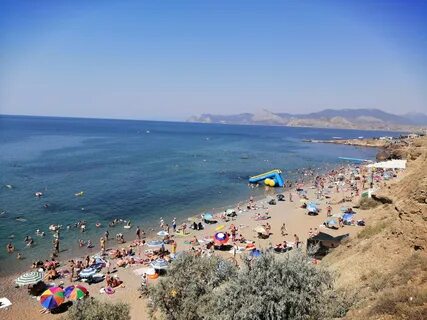Пляж меганом в крыму