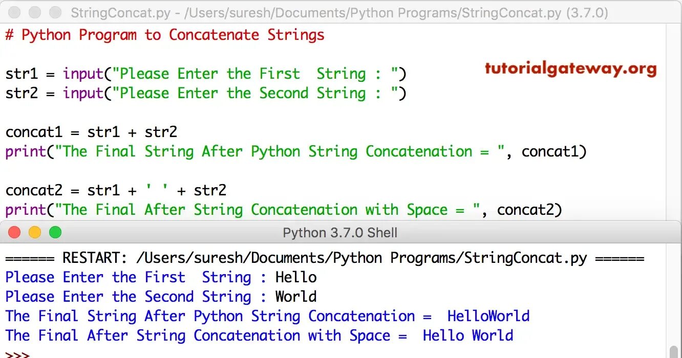 Python две строки