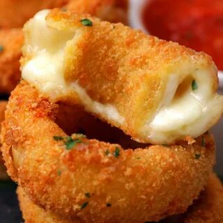 Колечки моцарелла вкусно