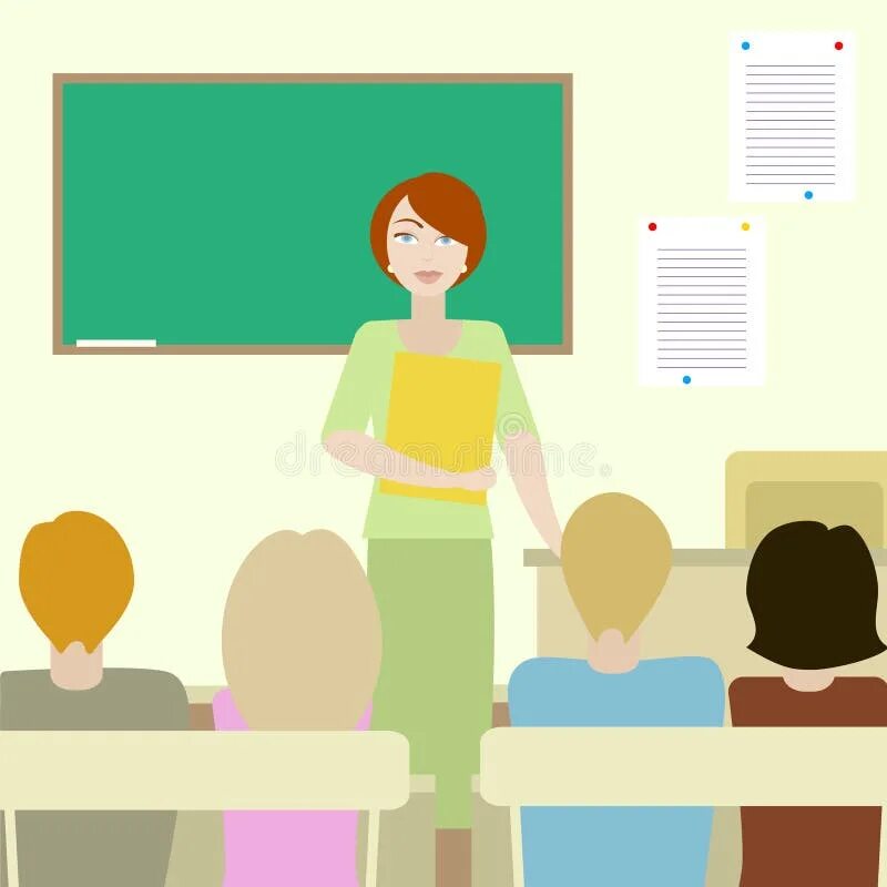 Воспитатель с детьми. На уроке внимательно слушай учителя. Rules in the classroom for children. Учитель и ученик. Учитель объясняет урок.