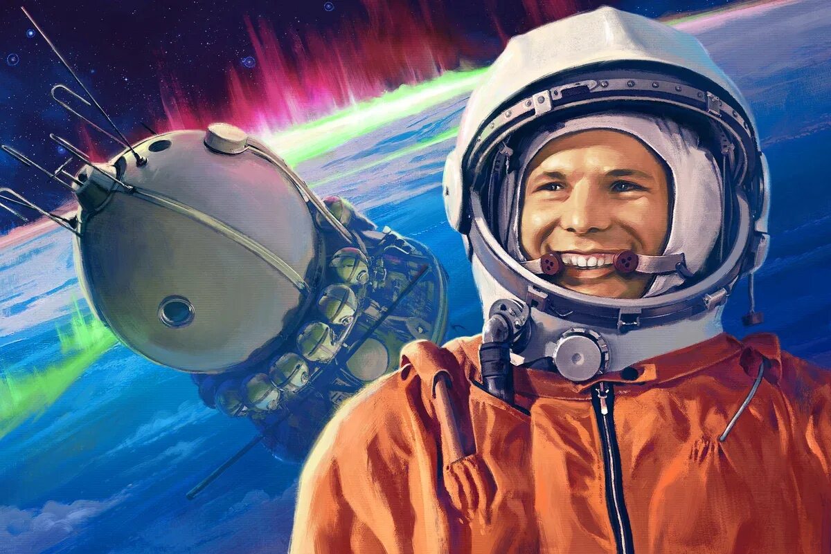 Видео полета первого человека. 60 Лет полету в космос Юрия Гагарина.
