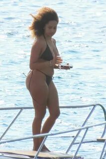 AMBER ROSE GILL in Bikini at a Yacht on Island Mykonos 08/31/2022.