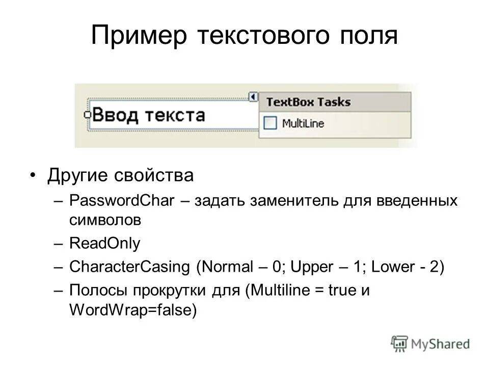 Примеры текстовых данных