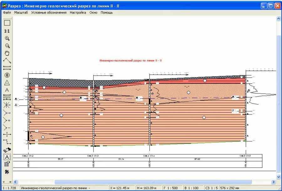 Программа для построения геологических разрезов и колонок. Построение геологического разреза по программе autocad. Программные комплексы геологии. Geonics инженерная геология 6. Программы для геологии.