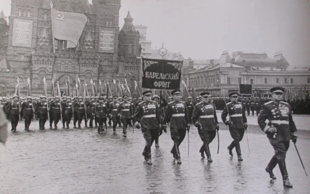 Рокоссовский на параде Победы 1945. Рокоссовский парад