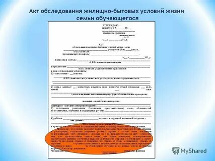 Акт посещения семьи на дому