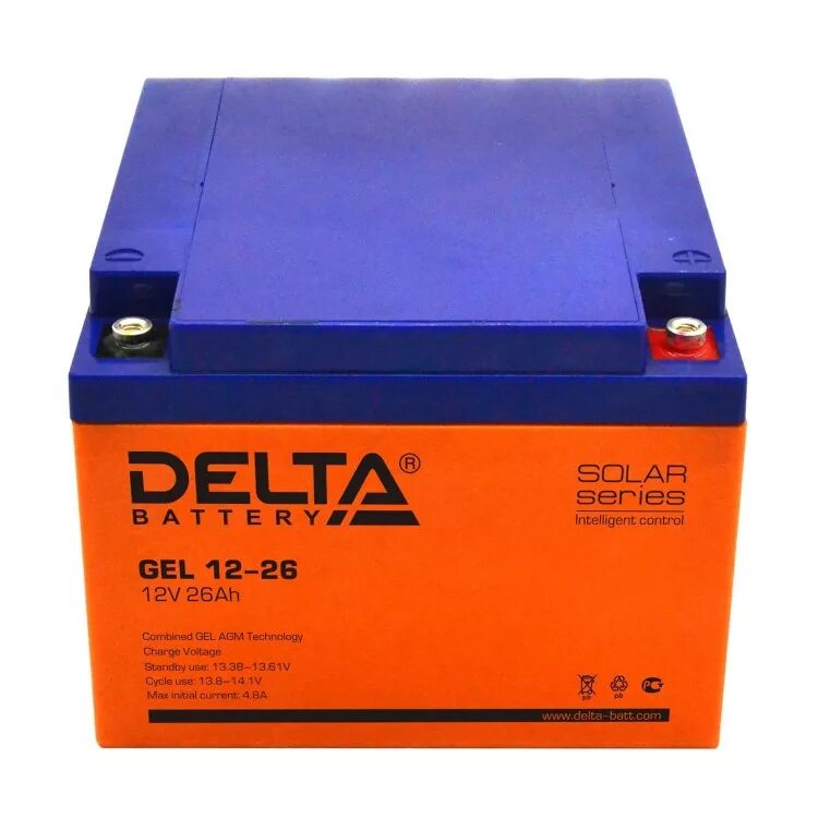 Аккумуляторная батарея батарея Delta Gel 12-26. Аккумулятор Delta 12в 26ач (HR 12-26). Аккумуляторная батарея Delta HR 12-26 (12v / 26ah). Аккумулятор Delta Gel 12-100.