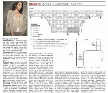 Модели со схемами вязания для женщин