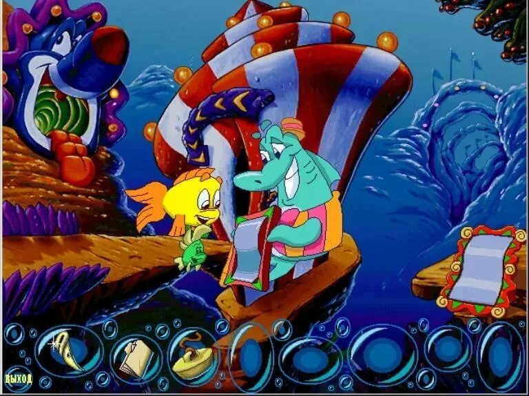 Freddi Fish / рыбка Фредди. Рыбка Фредди и Лютер. Рыбка Фредди дело о похищенной раковине. Игра рыбка Фредди 3. Рыба старая игра