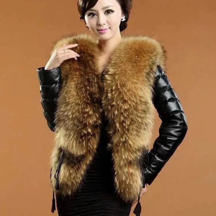 женский меховой воротник