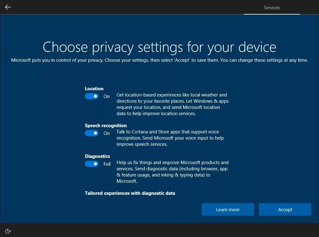 Microsoft enhanced point