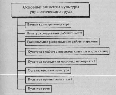 Перечислите основные элементы культуры