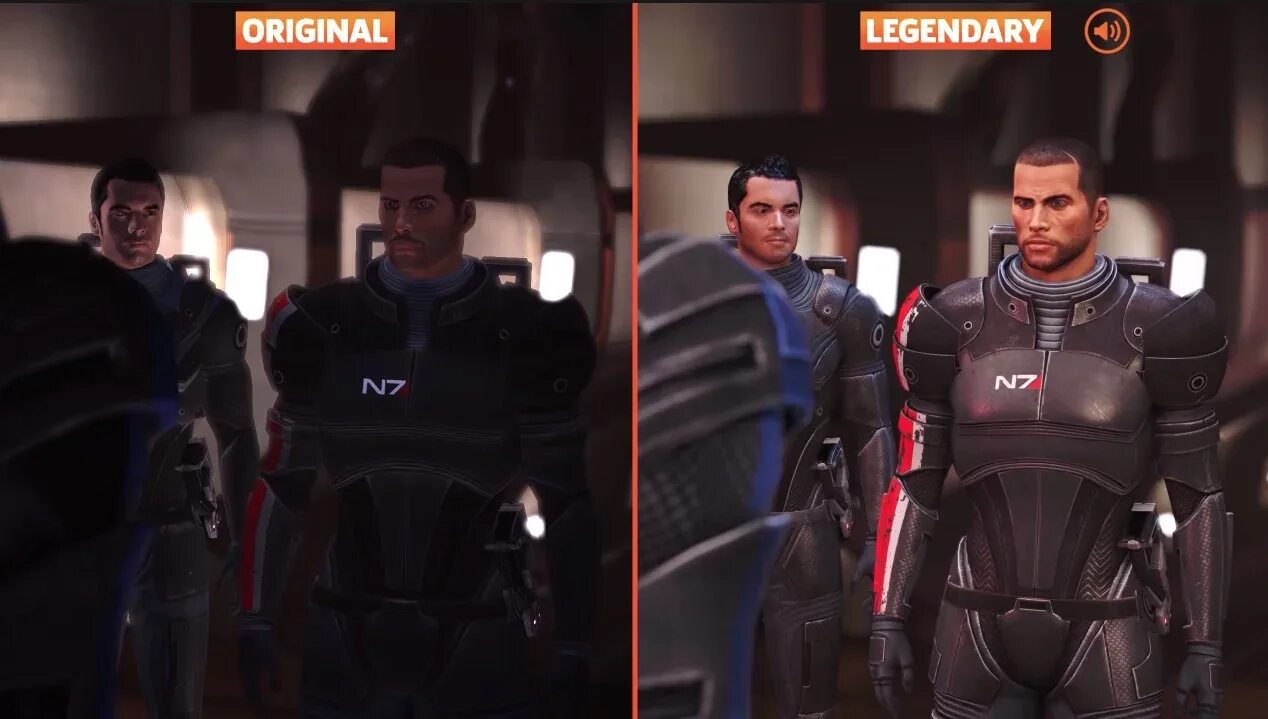 Mass effect 4 дата. Mass effect оригинал и ремастер. mass effect майор кайл. масс эффект ремастер скрины. масс эффект сравнение.