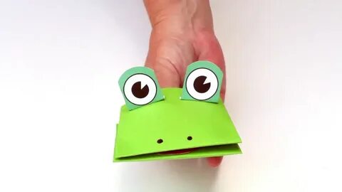 Лягушка из бумаги открывающая рот