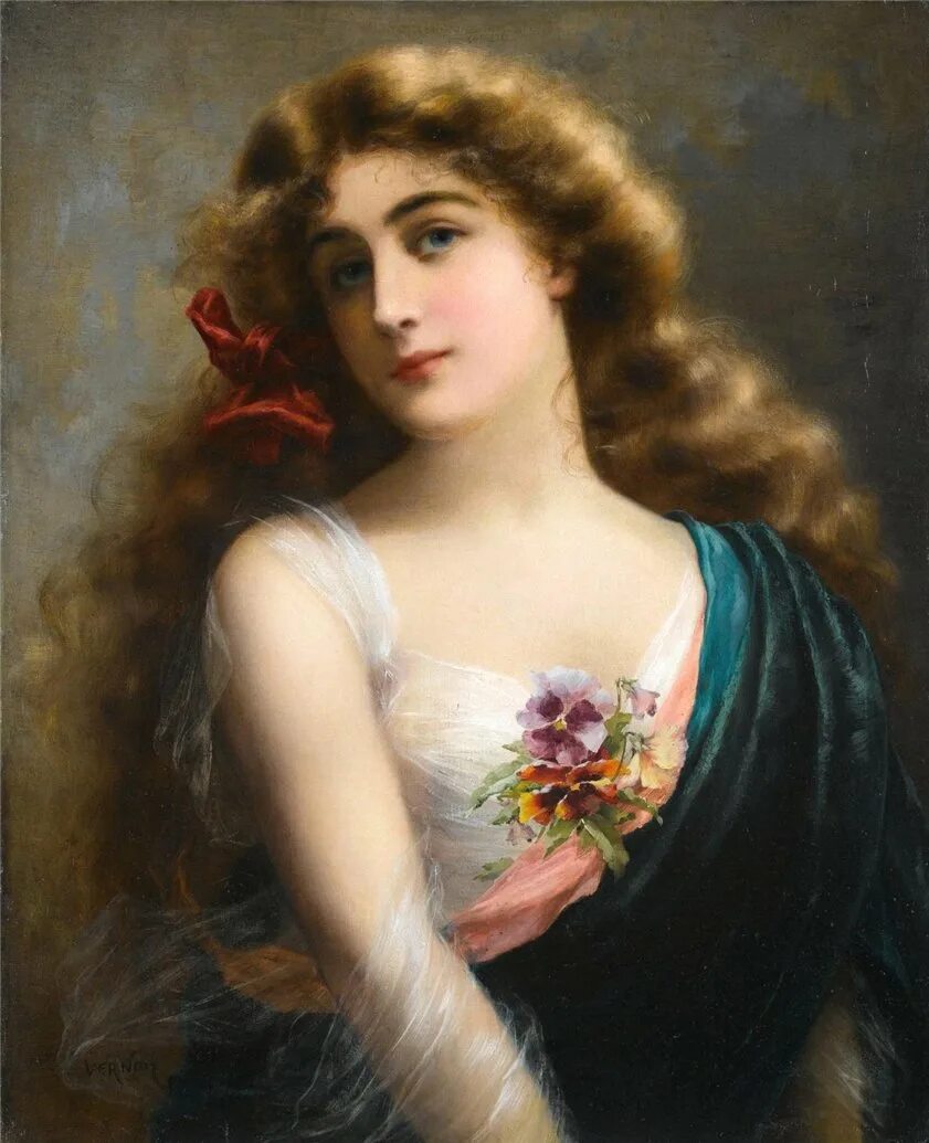 Картины художников портреты. Эмиль Вернон (1872-1919). Эмиль Вернон женские портреты. Французский художник Эмиль Вернон (Emile Vernon). Эмиль Вернон (Emile Vernon), 1872 - 1919 или 1920.