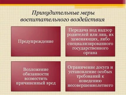 Мера воздействия применяемая к правонарушителю