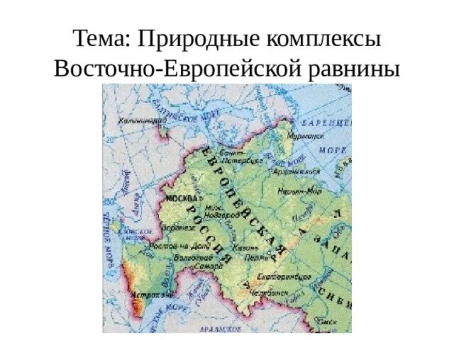 Природные зоны восточно европейской