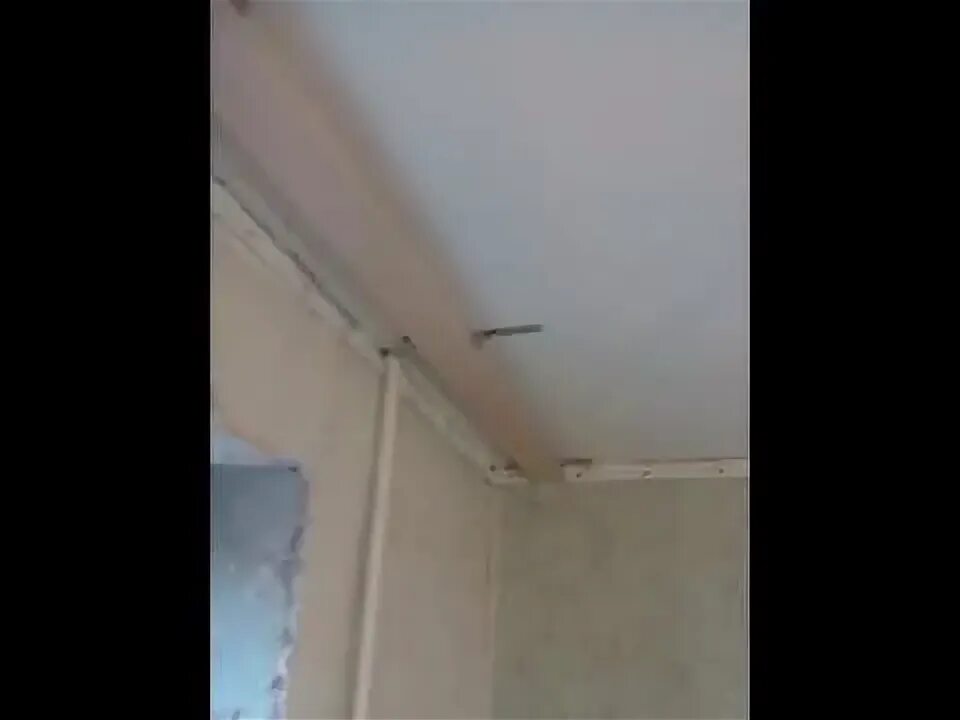 Закладная натяжной потолок видео