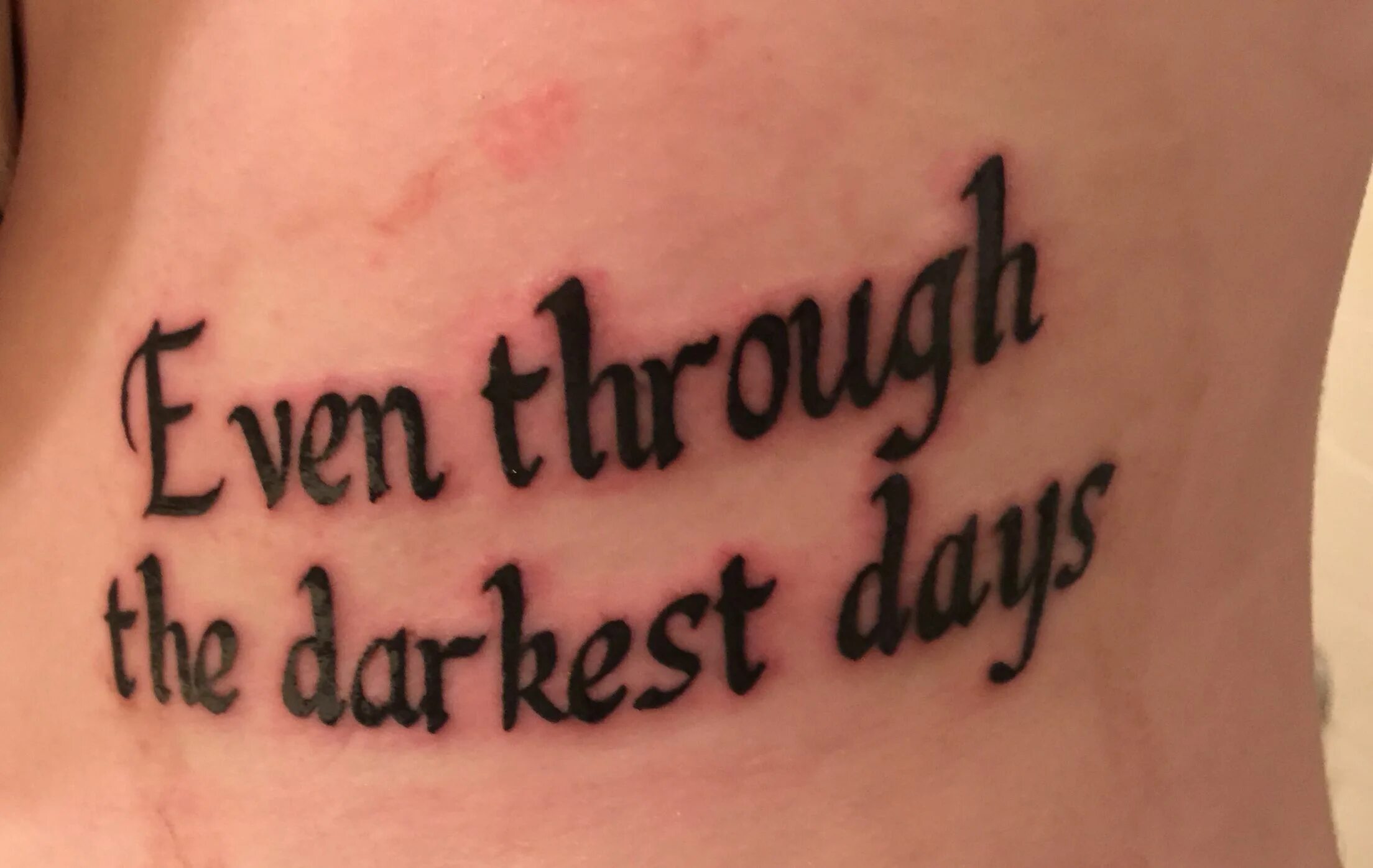 Even through. Even through