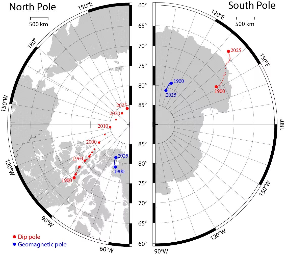 Совпадают ли магнитные полюса земли. Координаты Южного магнитного полюса земли на карте. Геомагнитный полюс земли. Северный магнитный полюс земли на карте. Карта движения магнитных полюсов.