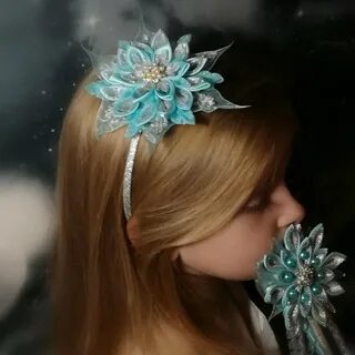 Как сделать ободок снежинки