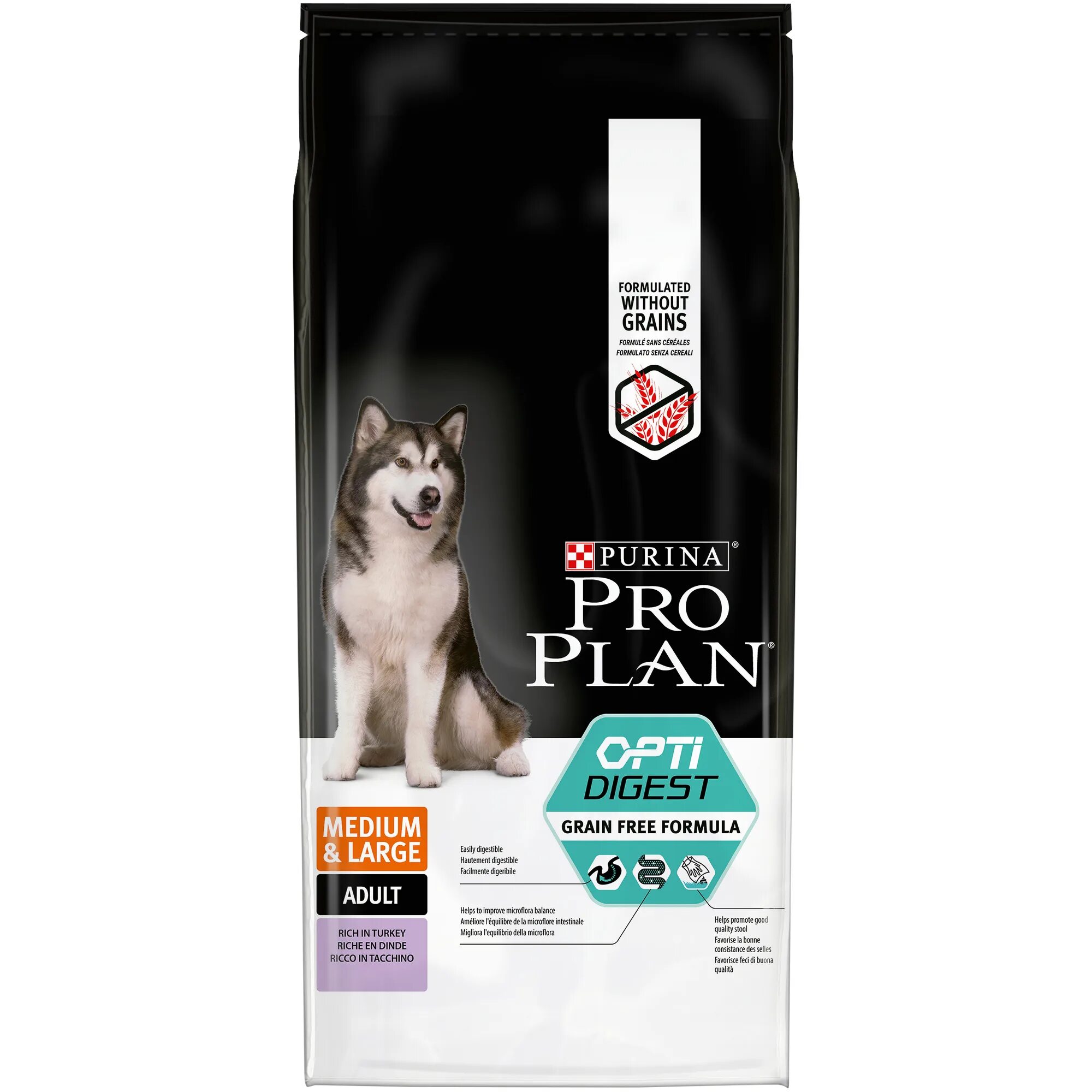 Pro Plan OPTIDIGEST для собак. Корм для собак Purina Pro Plan OPTIDIGEST индейка 12 кг. Беззерновой корм для собак Проплан. Корм для щенков Pro Plan Opti Digest 2.5кг. Корм pro plan для средних пород