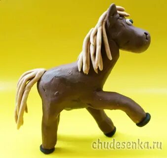 Лепка лошадки из пластилина