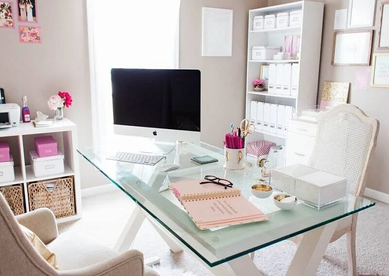 Next to the desk